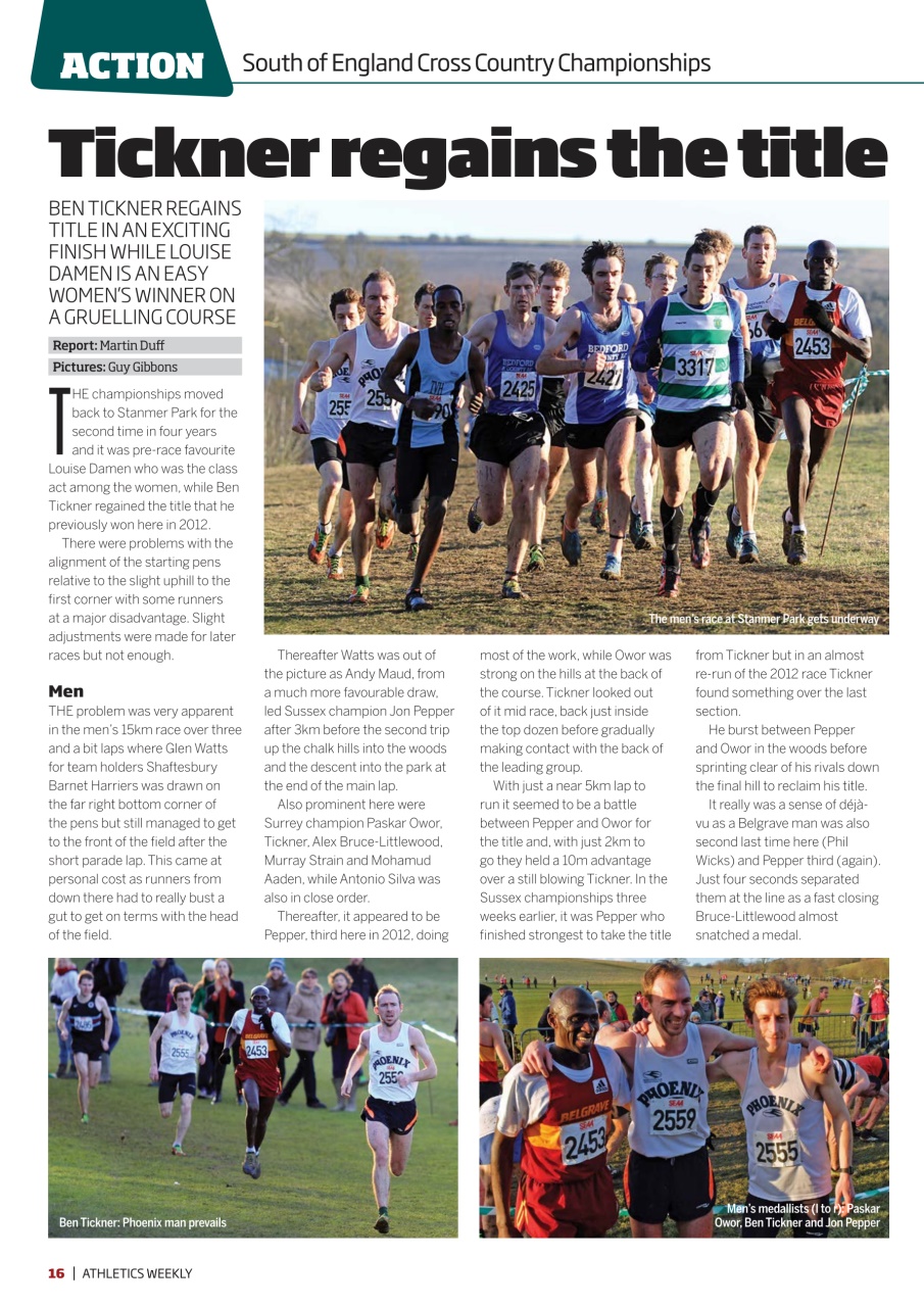 AW – Athletics Weekly Magazine Preview Pages