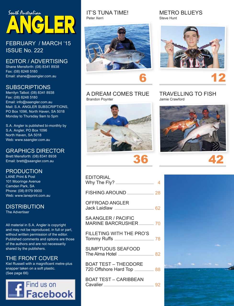 South Australian Angler Preview Pages