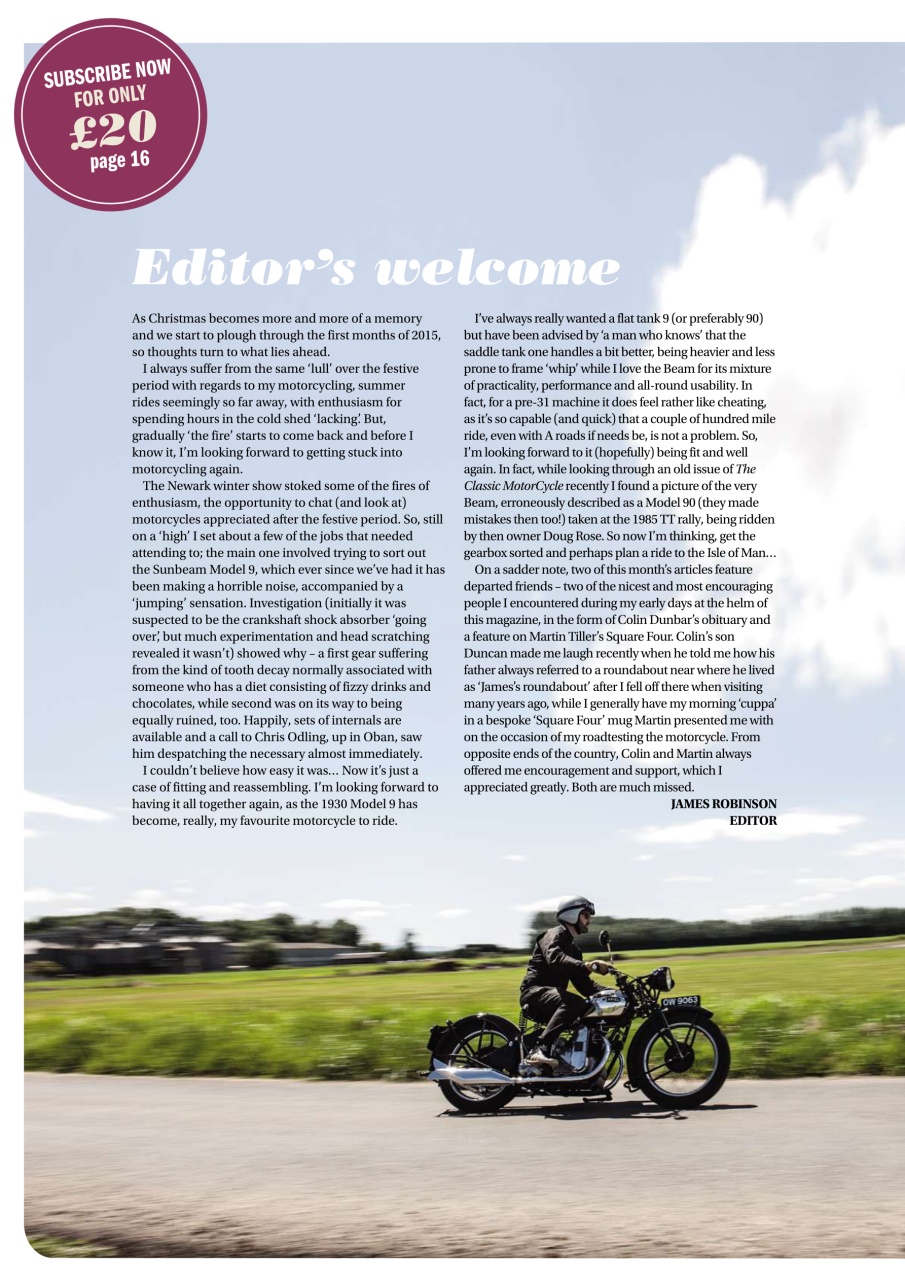The Classic MotorCycle Preview Pages