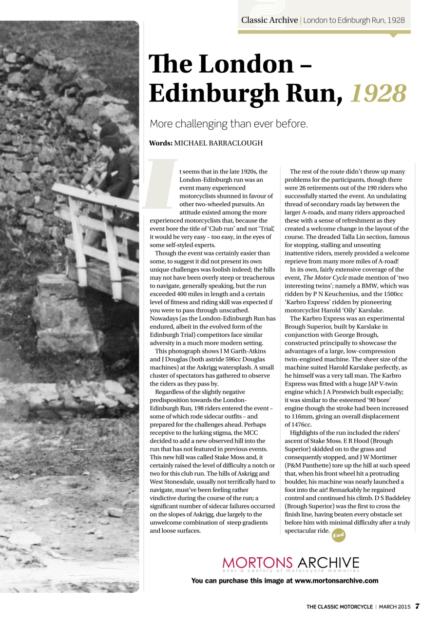 The Classic MotorCycle Preview Pages