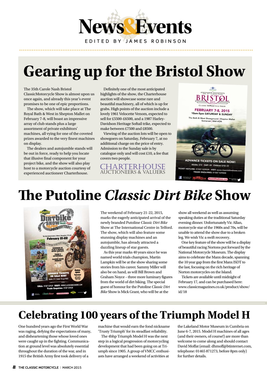 The Classic MotorCycle Preview Pages