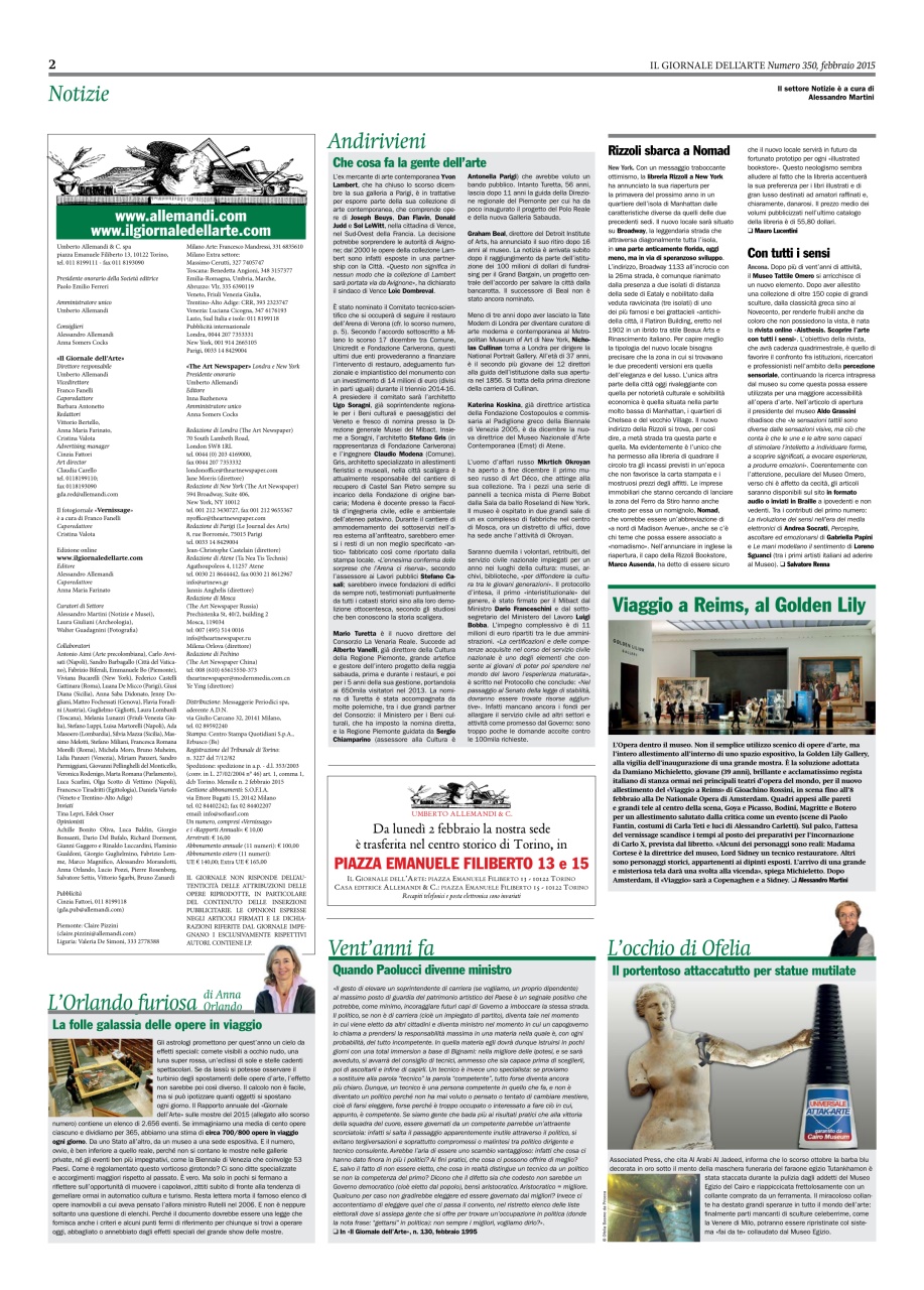 Il Giornale Dell’Arte Preview Pages