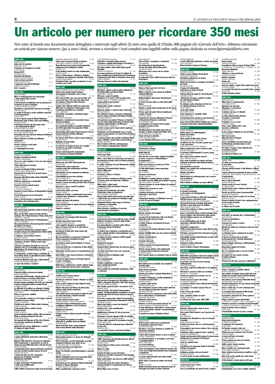 Il Giornale Dell’Arte Preview Pages