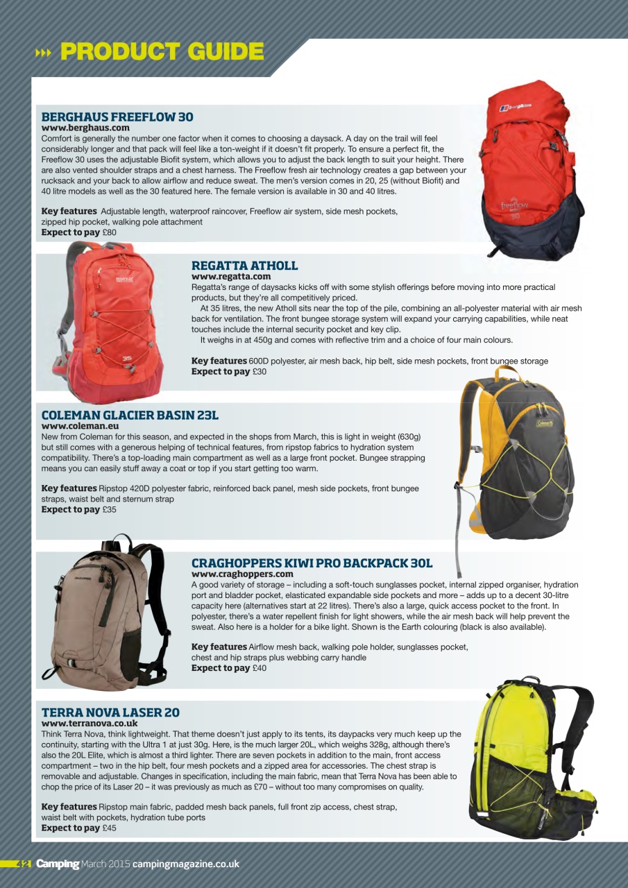 Camping Preview Pages