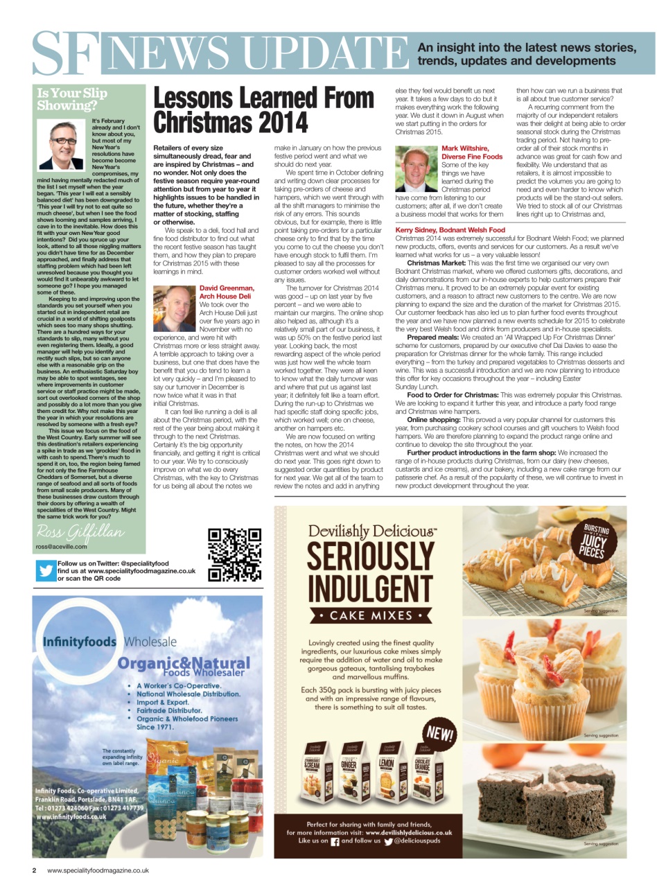 Speciality Food Preview Pages