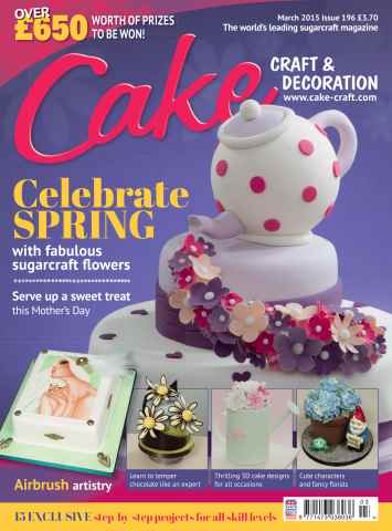 Cake Decoration & Sugarcraft Magazine issue March 2015
