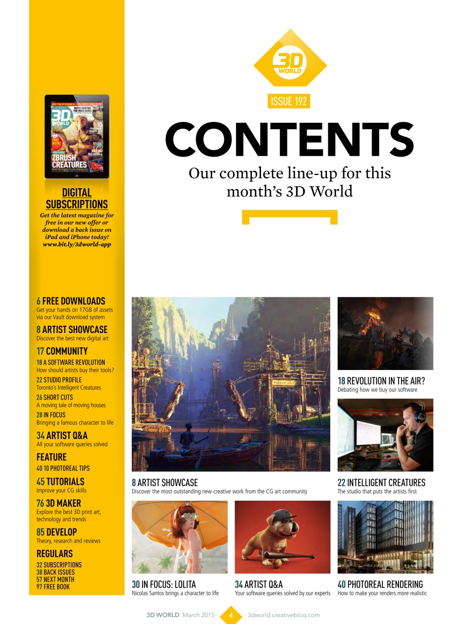 3D World Preview Pages