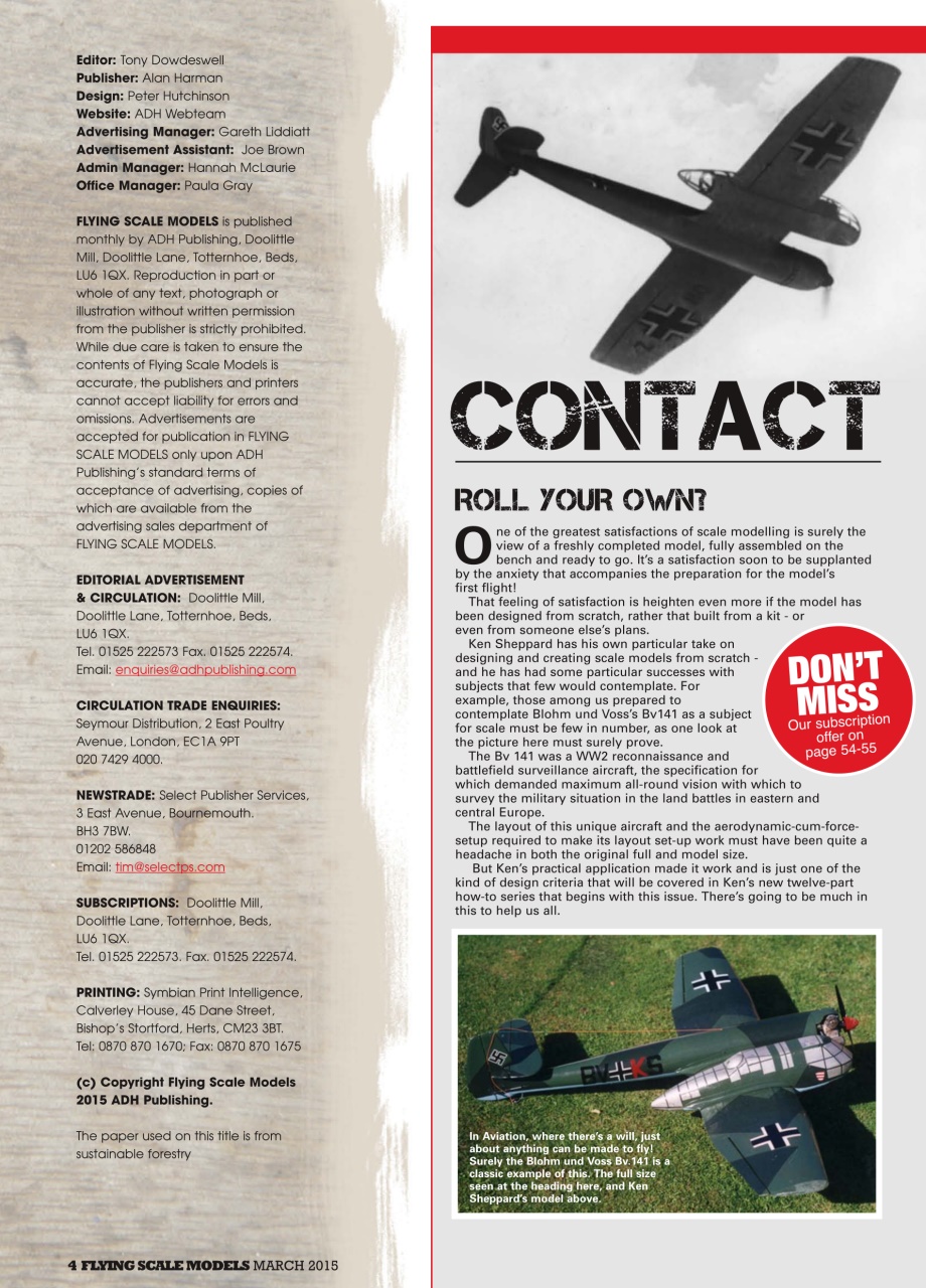 Flying Scale Models Preview Pages