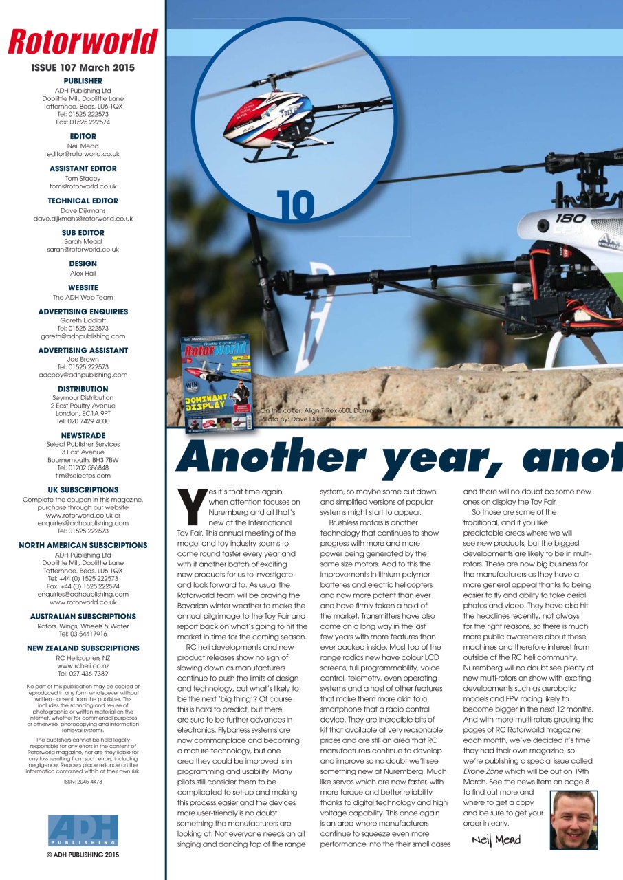 Radio Control Rotor World Preview Pages
