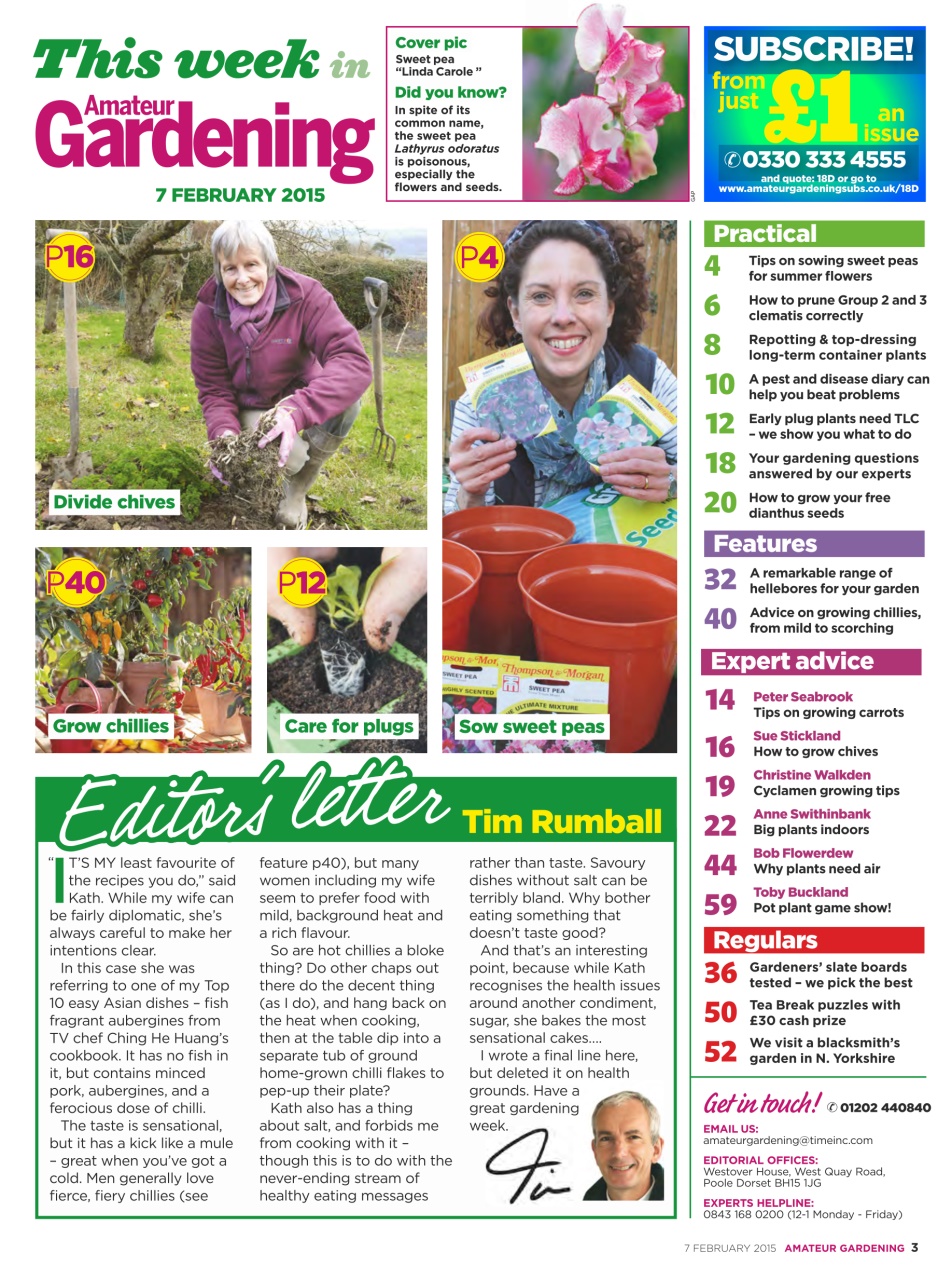 Amateur Gardening Preview Pages