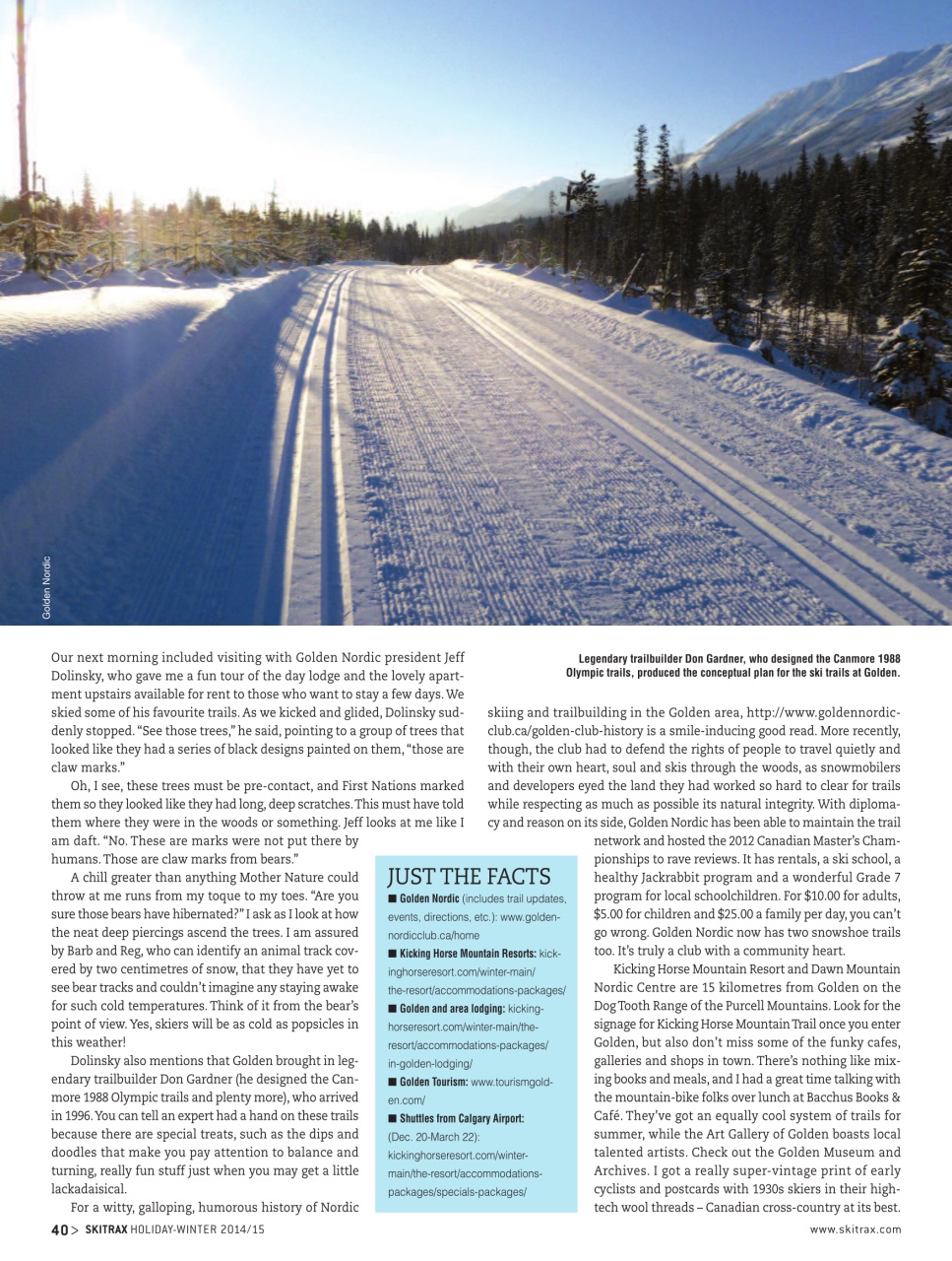 SkiTrax Preview Pages