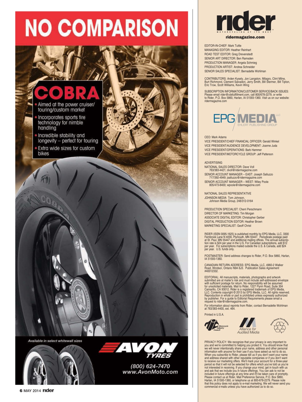 Rider Magazine Preview Pages