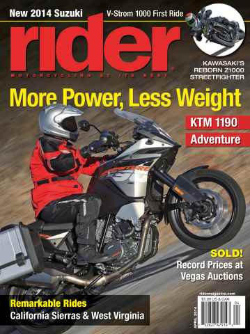 Rider Magazine issue April 2014