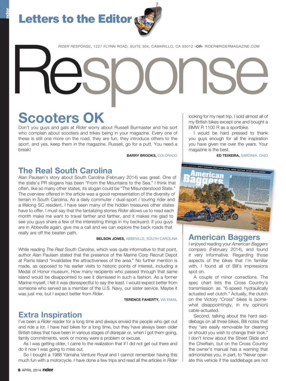 Rider Magazine Preview Pages