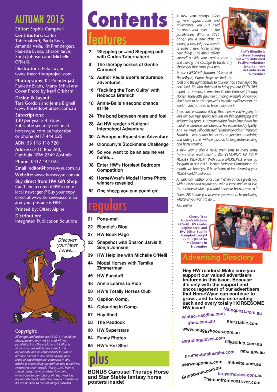 HorseWyse Magazine Preview Pages