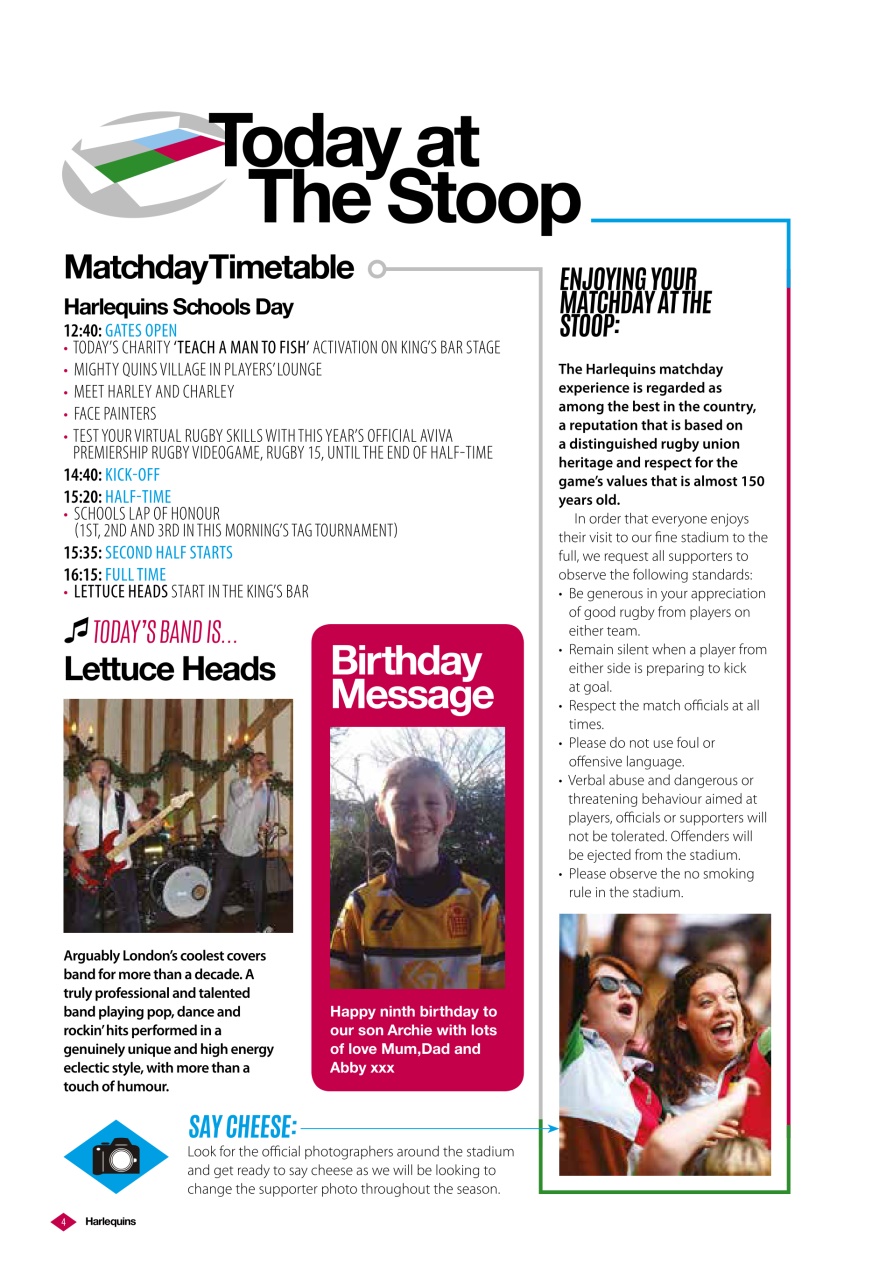 Harlequins Preview Pages