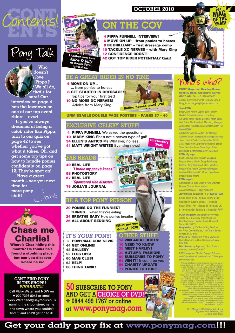 Pony Magazine Preview Pages