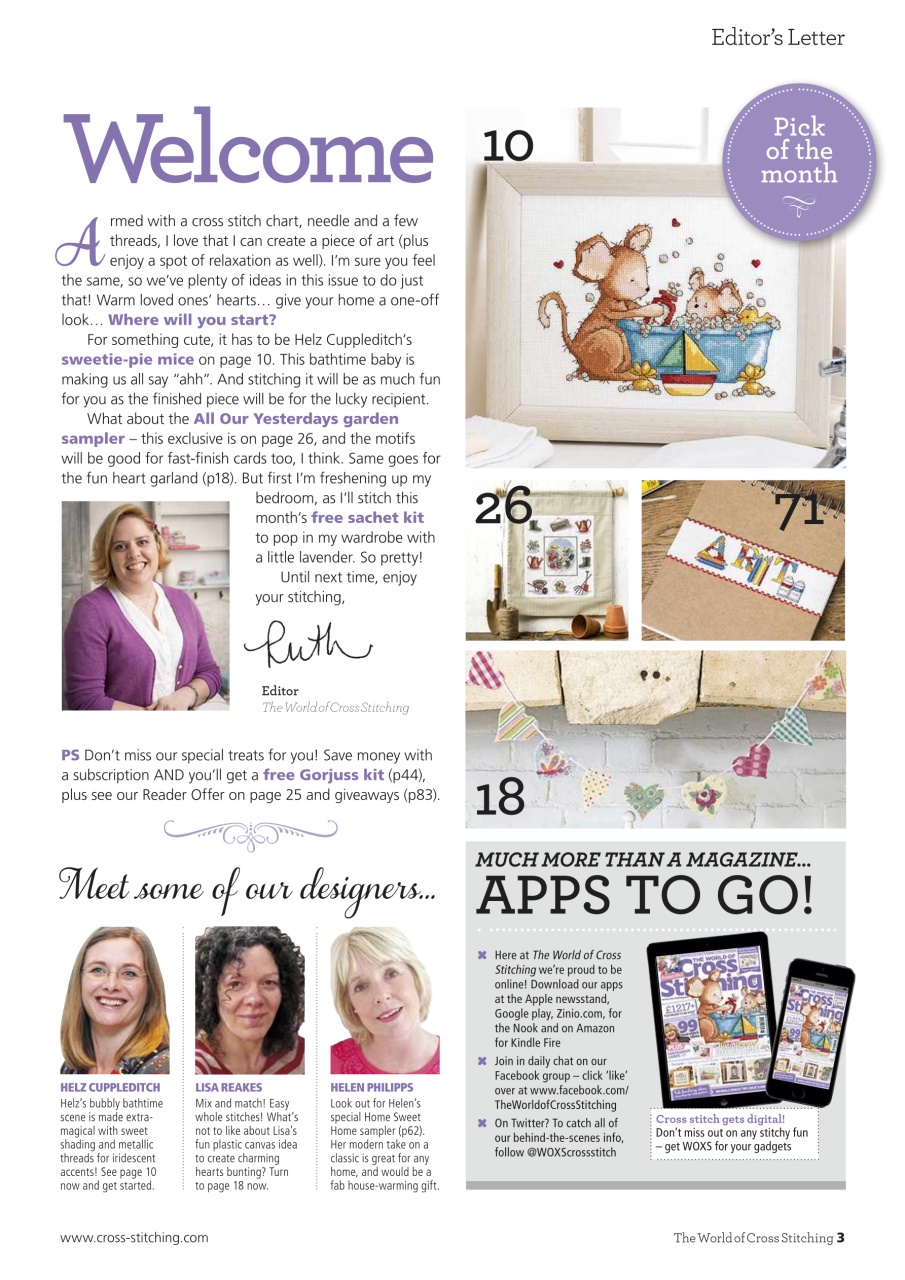 The World of Cross Stitching Preview Pages