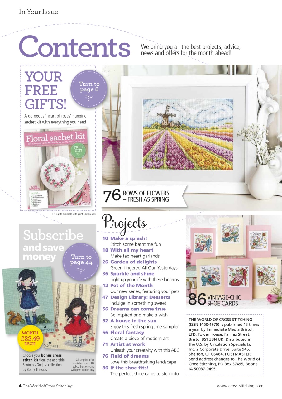 The World of Cross Stitching Preview Pages