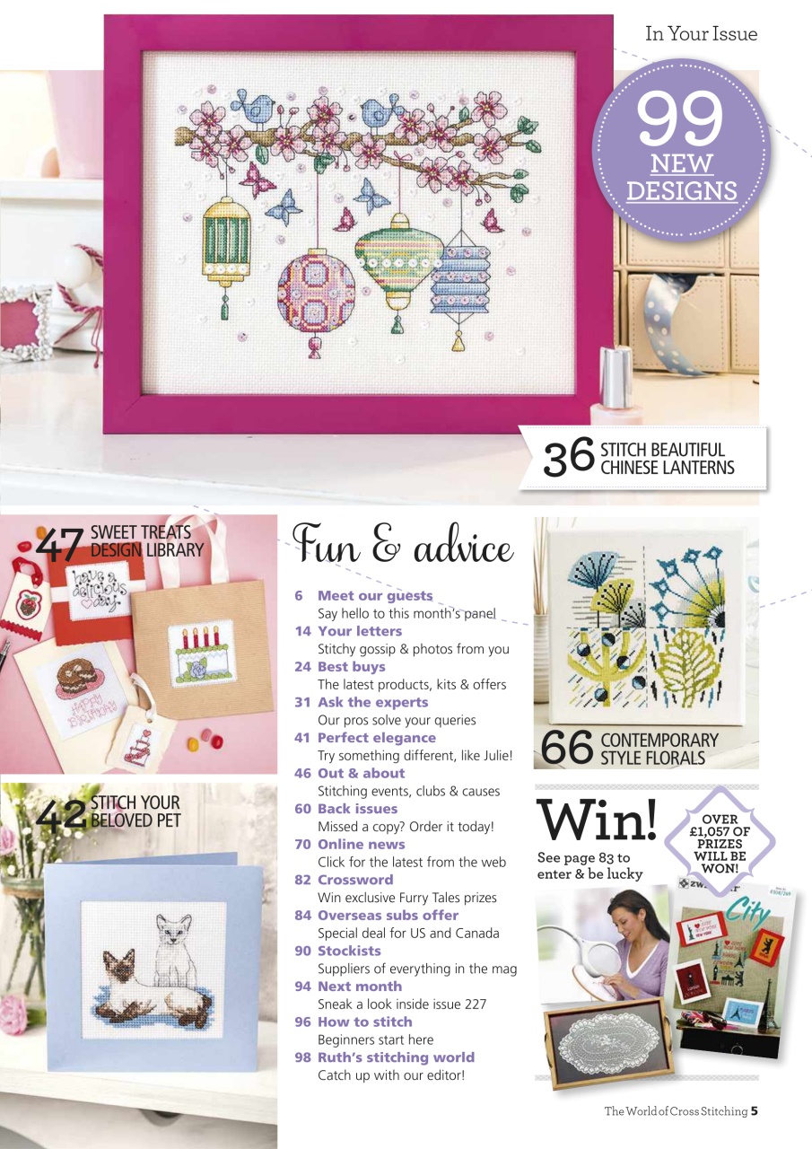 The World of Cross Stitching Preview Pages