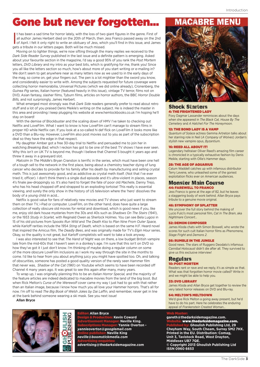 The Darkside Preview Pages