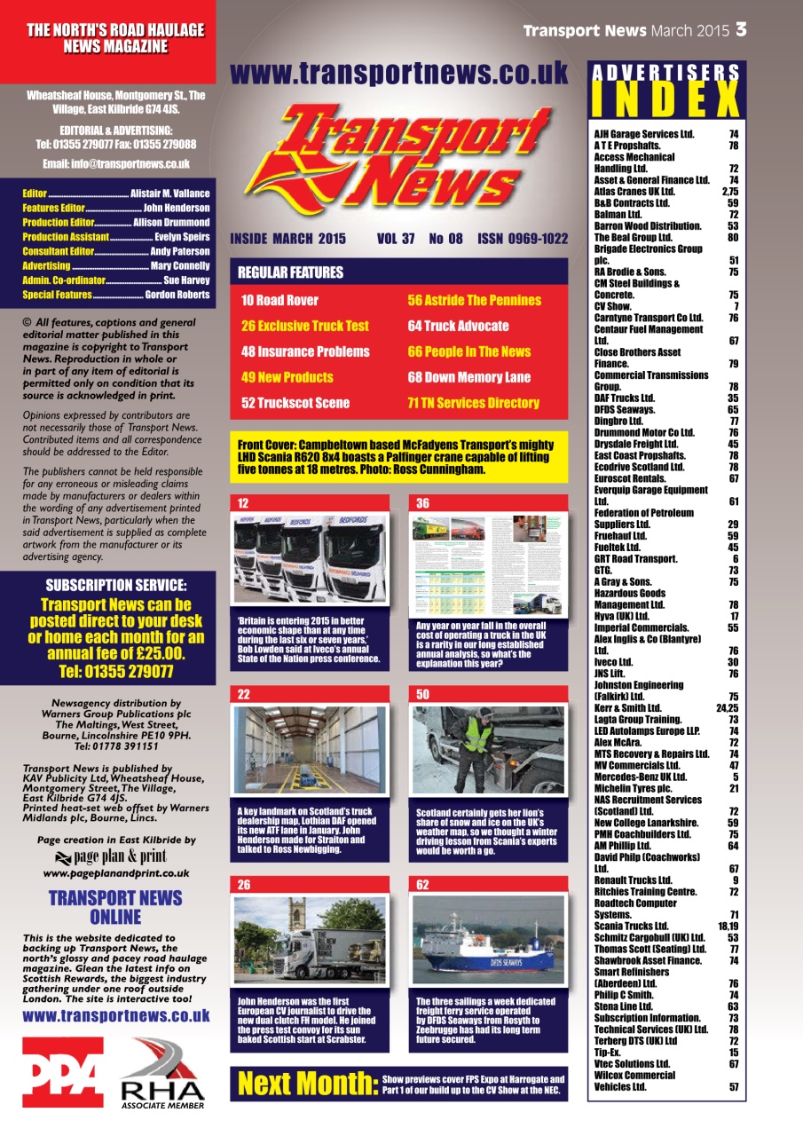 Transport News Preview Pages