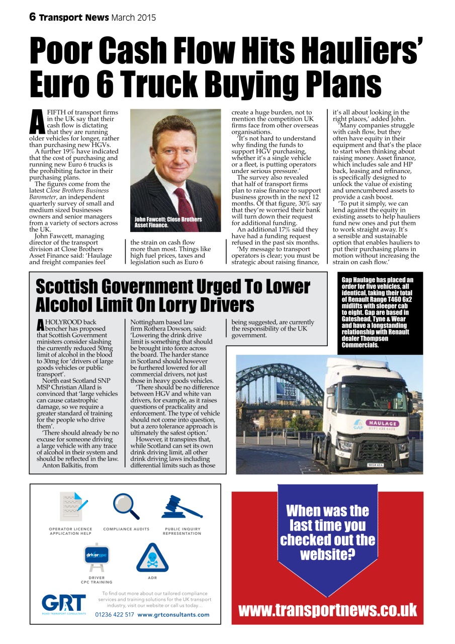 Transport News Preview Pages