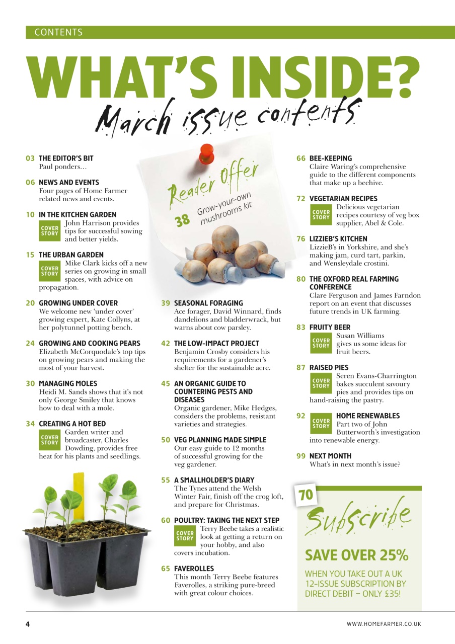 Home Farmer Magazine Preview Pages