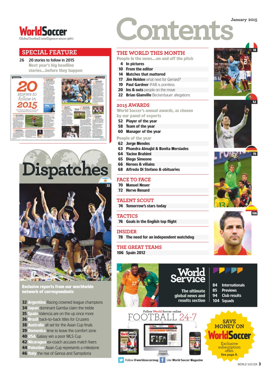 World Soccer Preview Pages