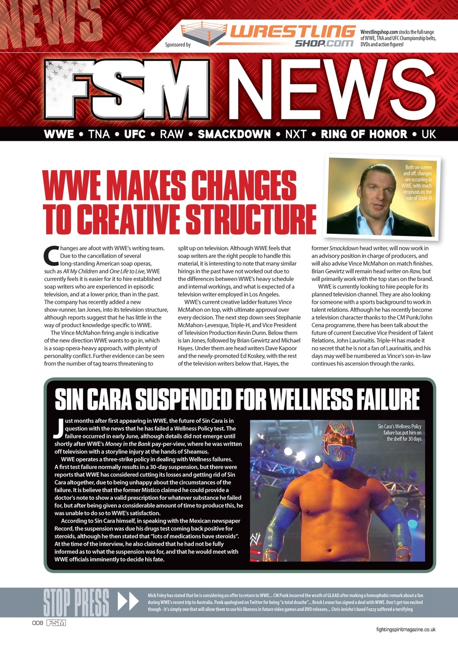 Wrestletalk Magazine Preview Pages