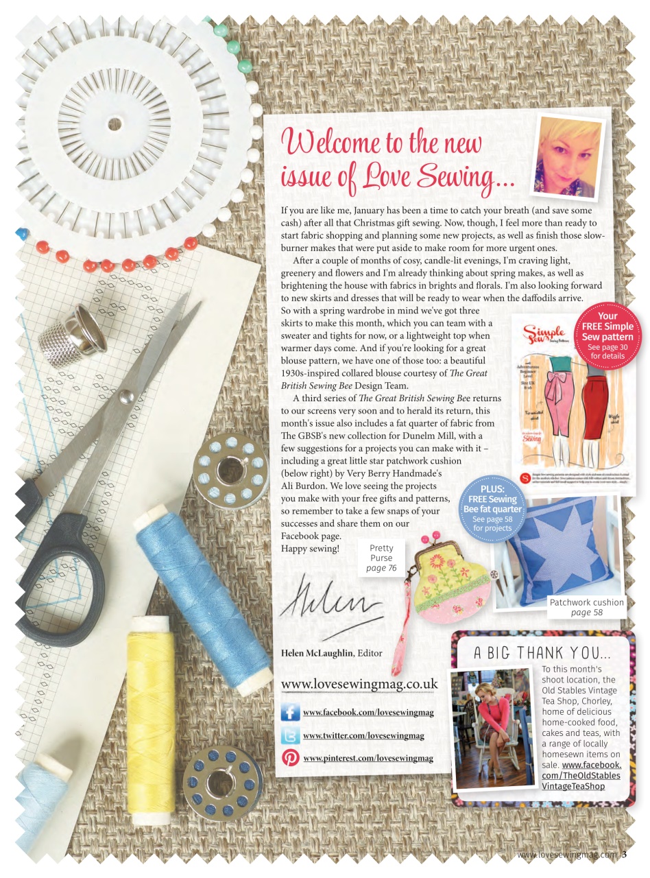 Love Sewing Preview Pages