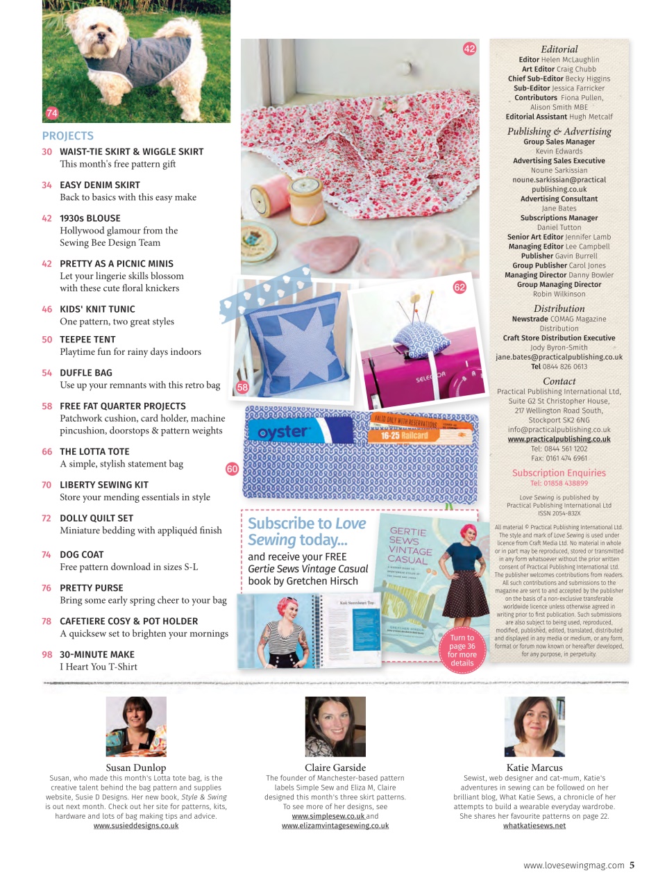 Love Sewing Preview Pages