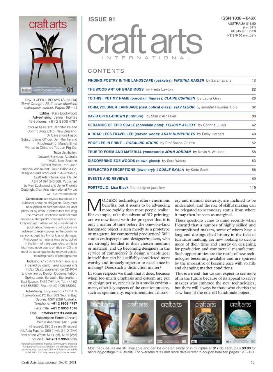 Craft Arts International Preview Pages