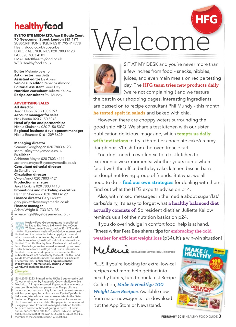 Healthy Food Guide Preview Pages