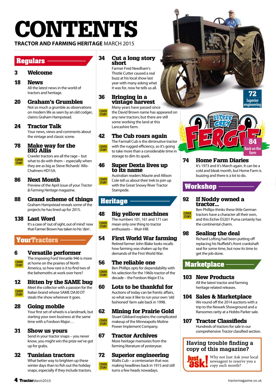 Tractor & Farming Heritage Magazine Preview Pages