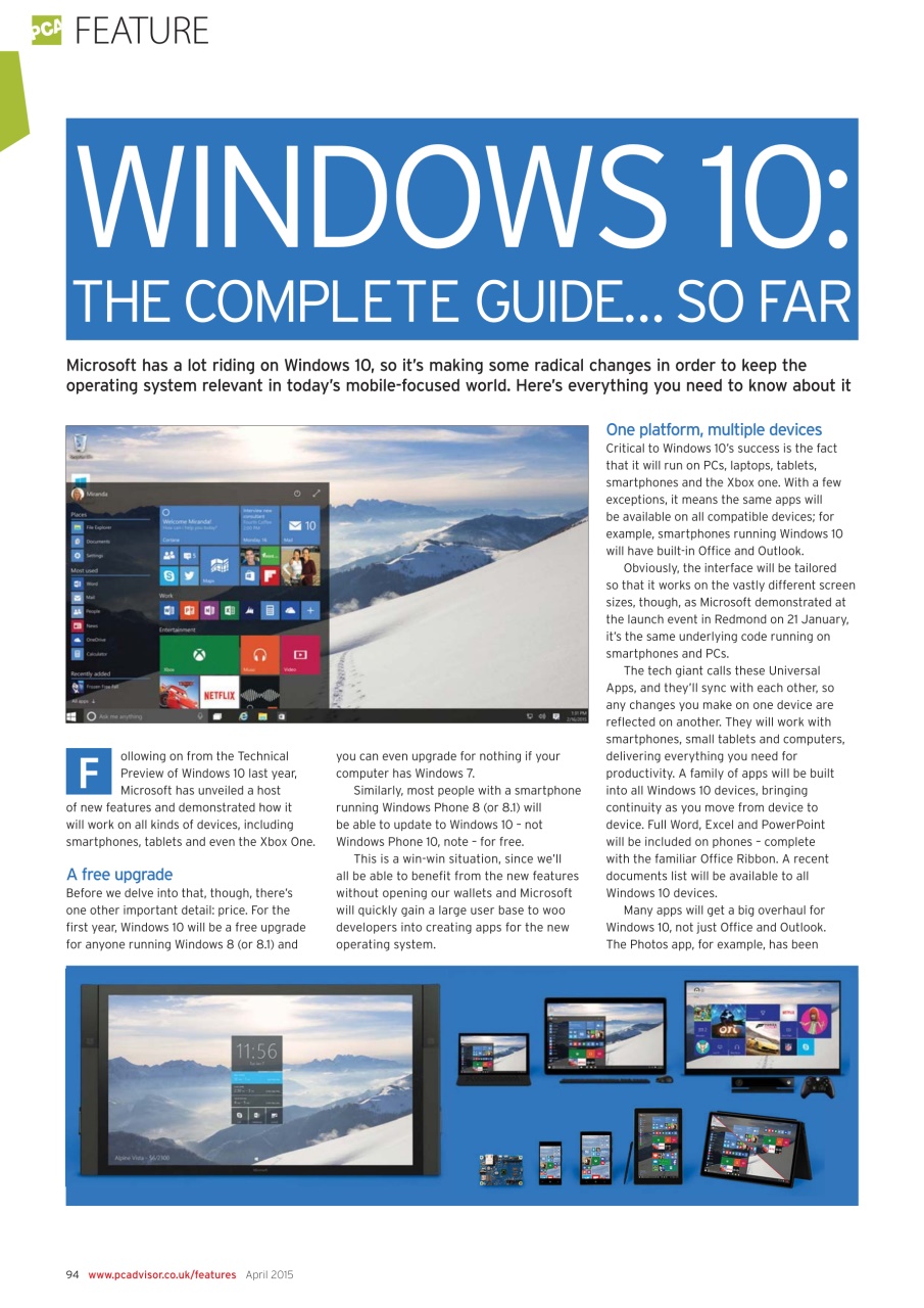 Tech Advisor Preview Pages