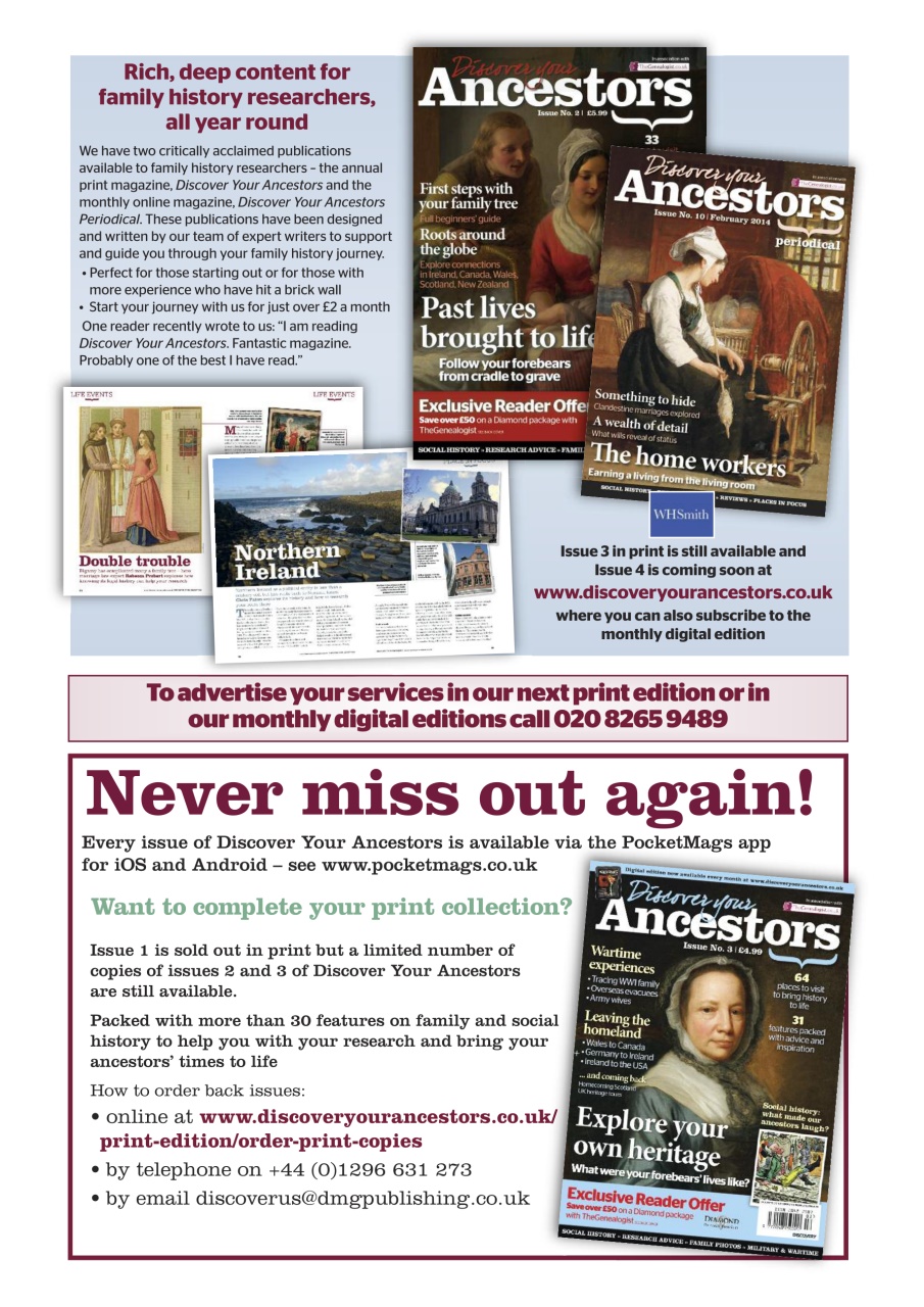 Discover Your Ancestors Preview Pages