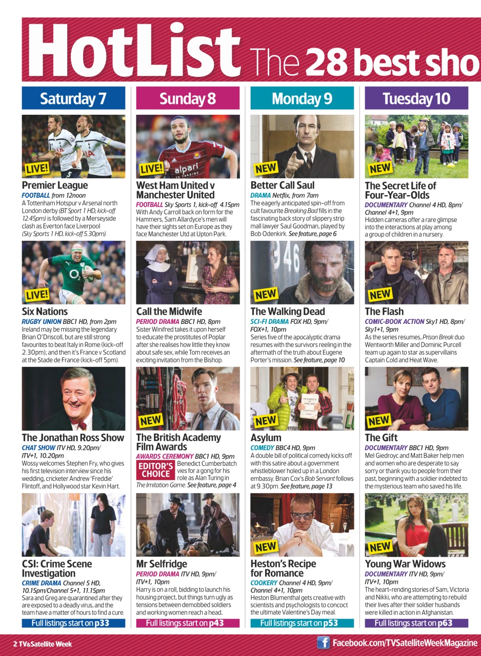 TV & Satellite Week Preview Pages