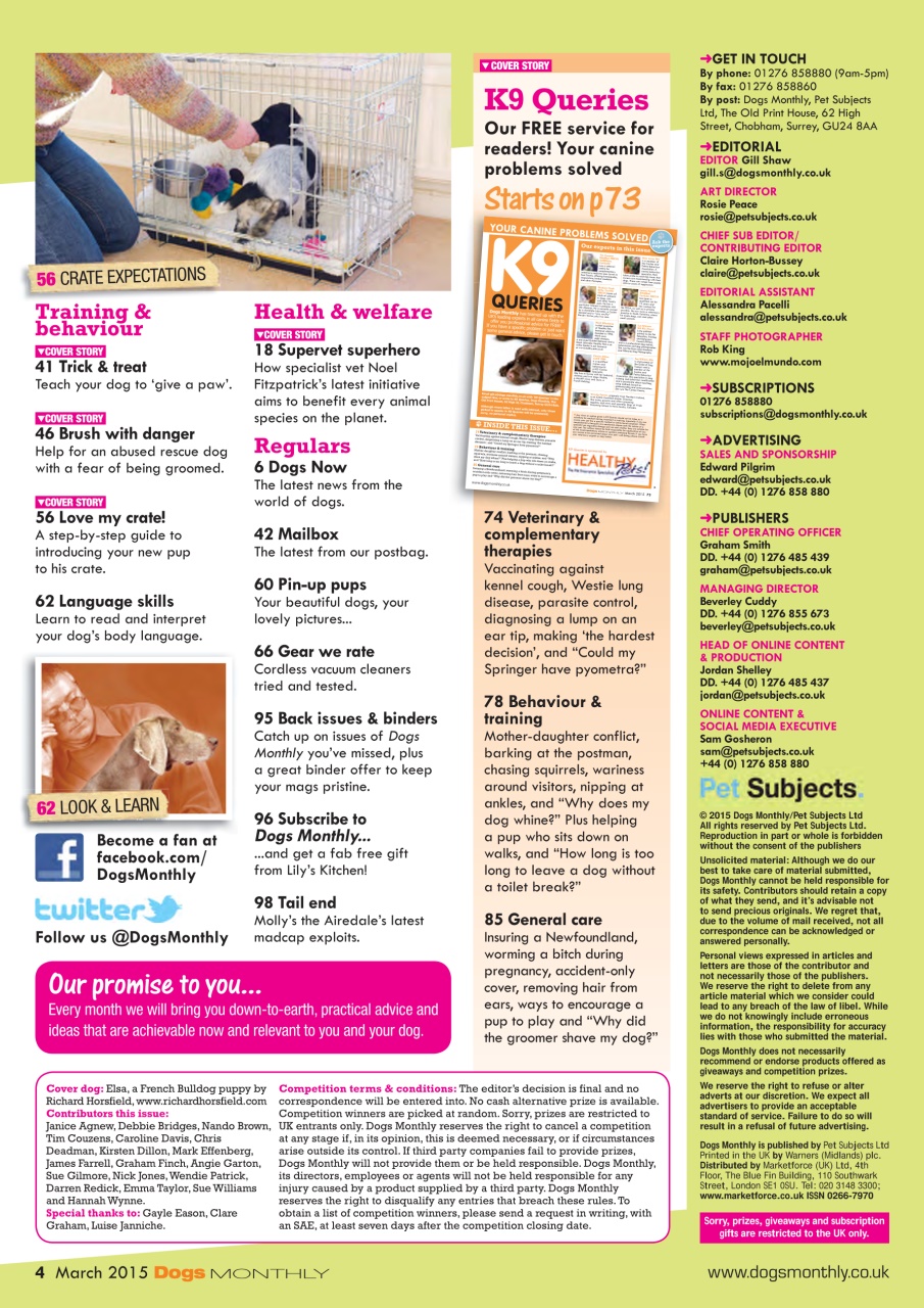 Dogs Monthly Preview Pages