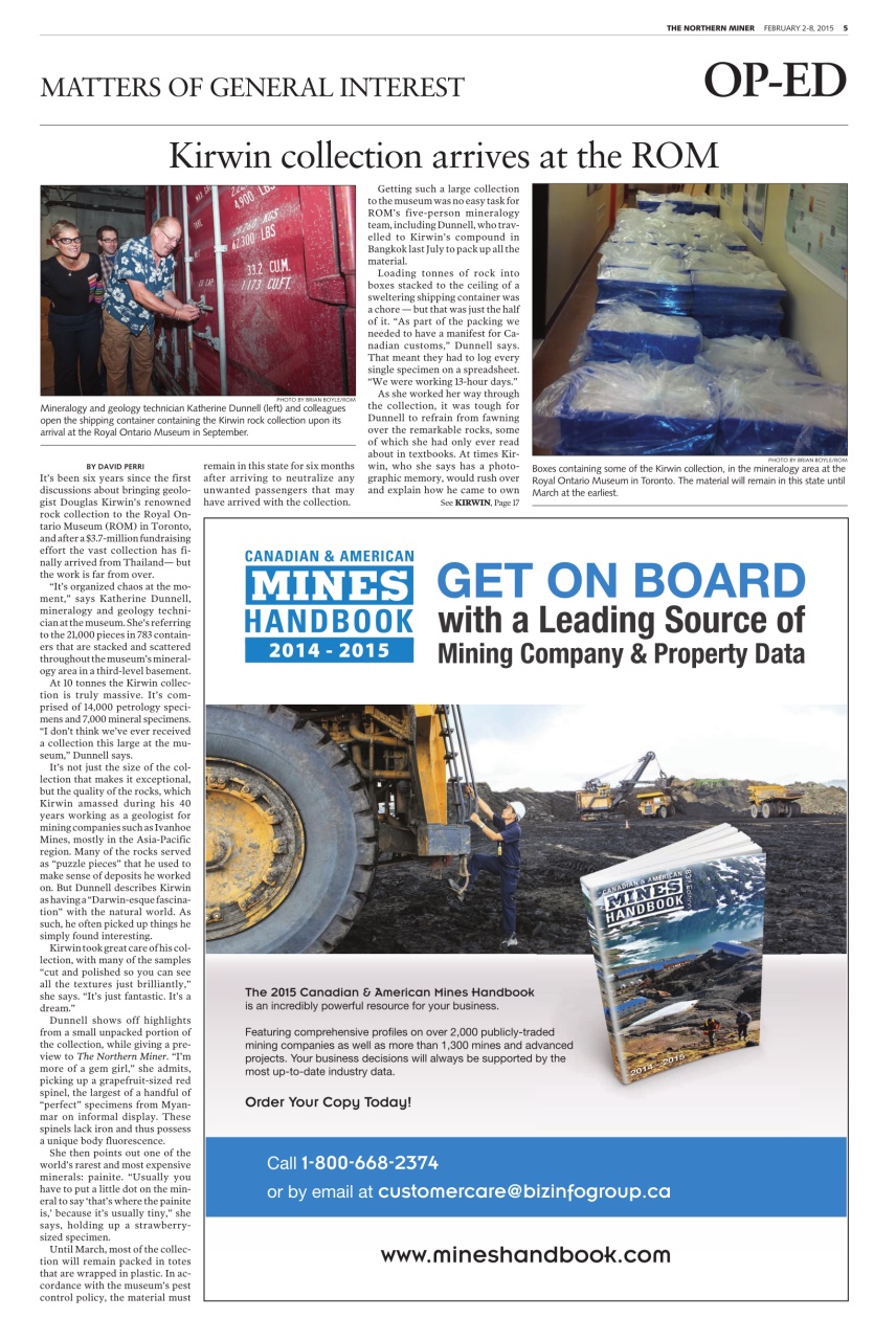 The Northern Miner Preview Pages