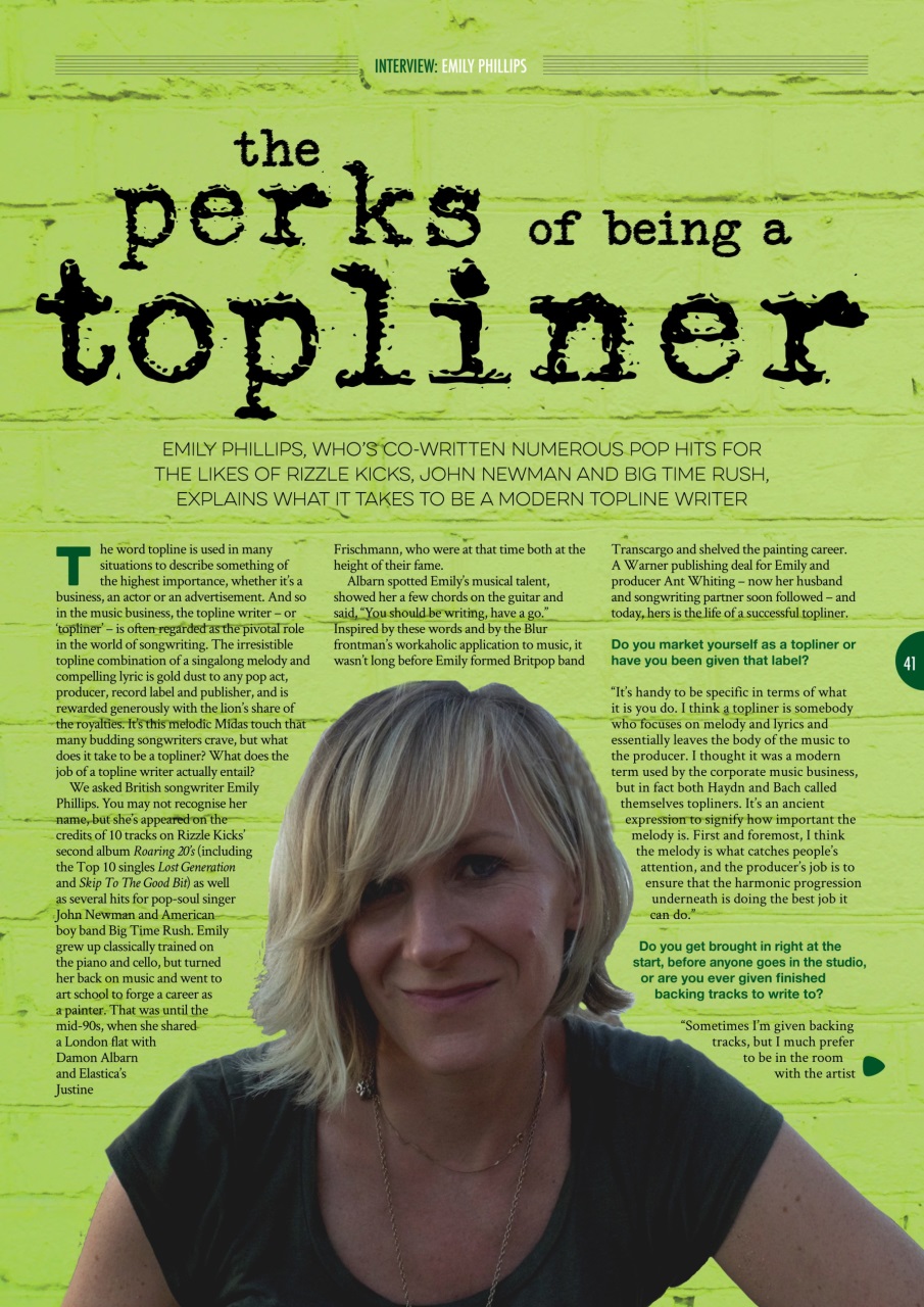 Songwriting Magazine Preview Pages