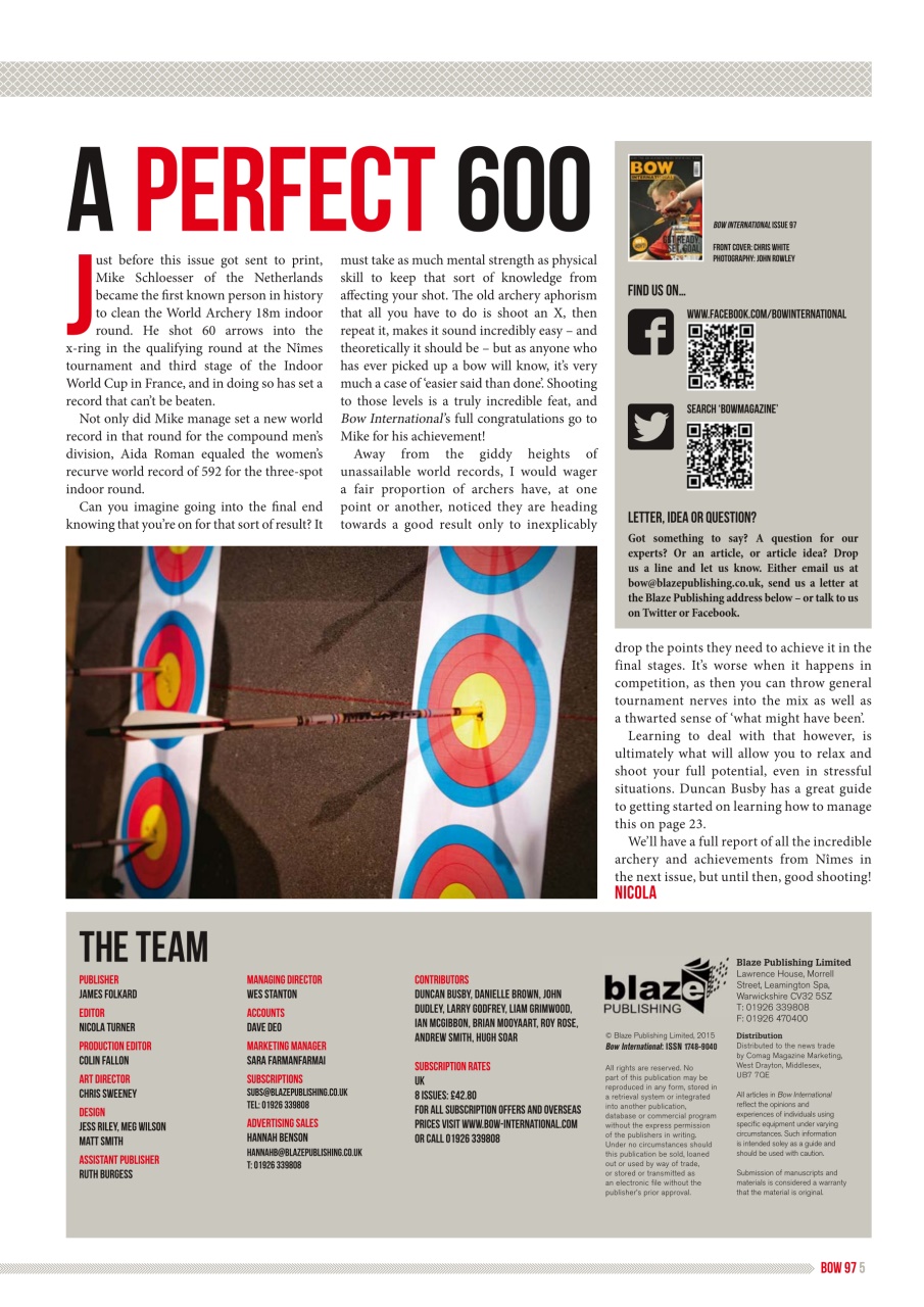 Bow International Preview Pages