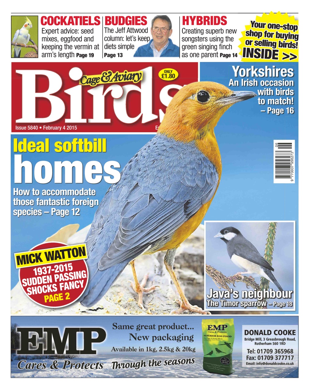 Cage & Aviary Birds Preview Pages