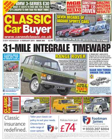 Classic Car Buyer issue No.264 31-Mile Integrale Timewarp