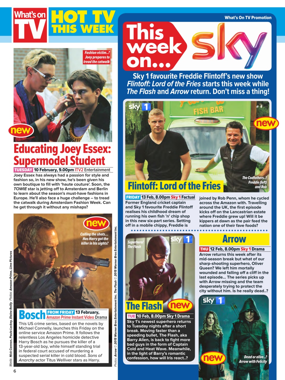 What's on TV Preview Pages