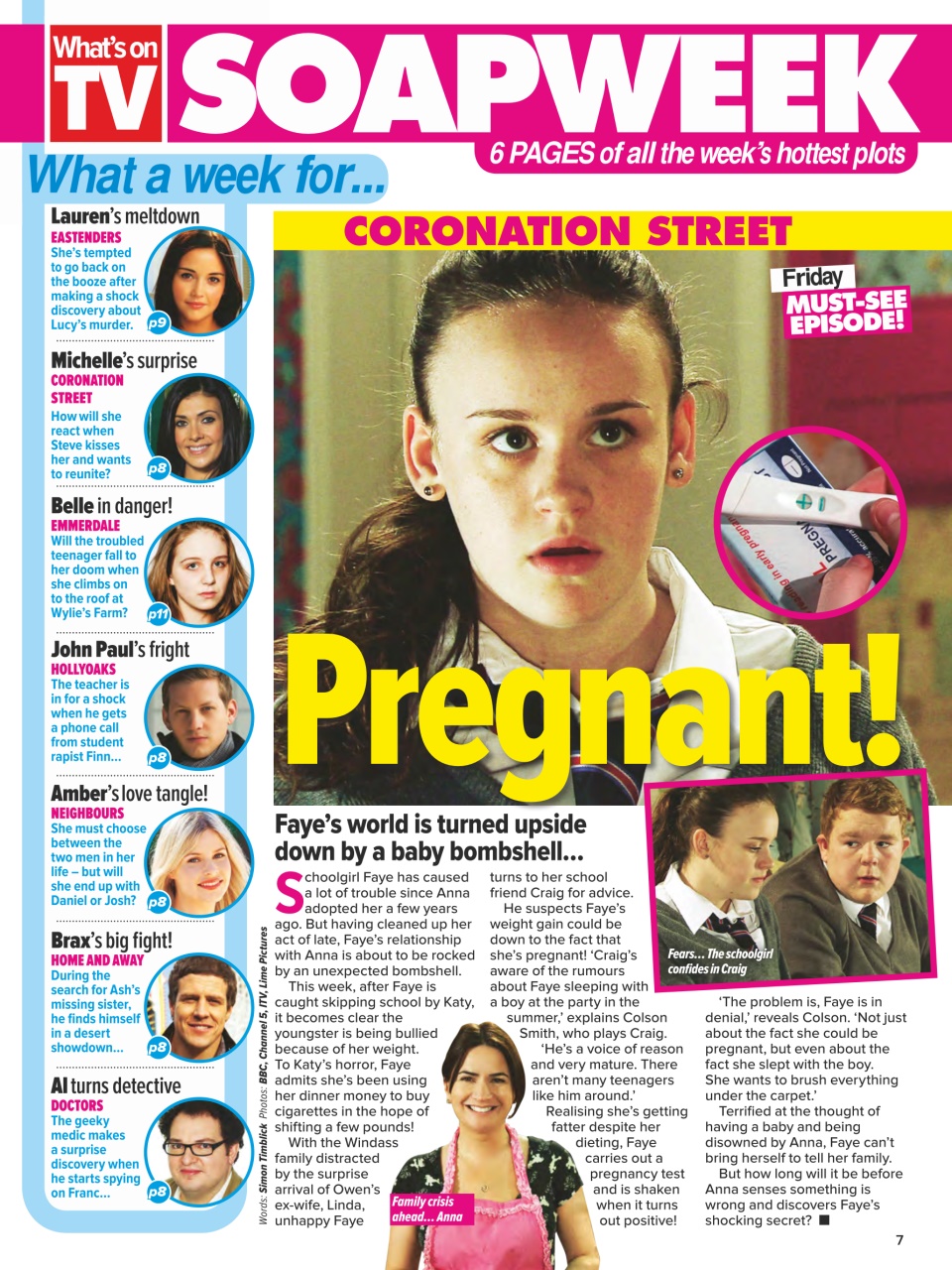 What's on TV Preview Pages