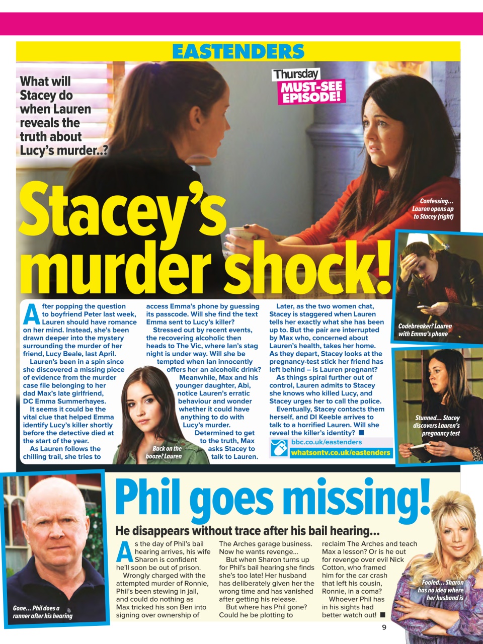 What's on TV Preview Pages