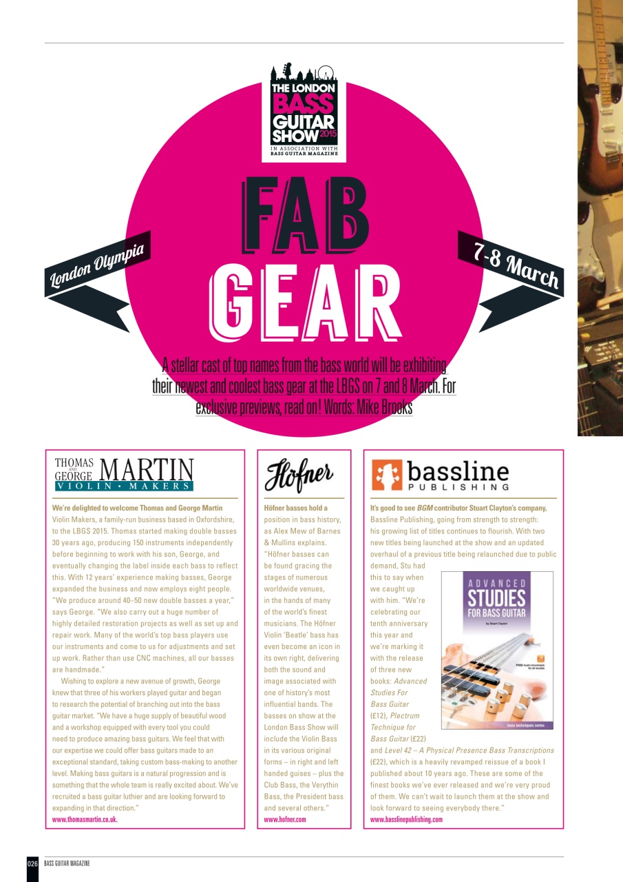 Bass Player UK Preview Pages
