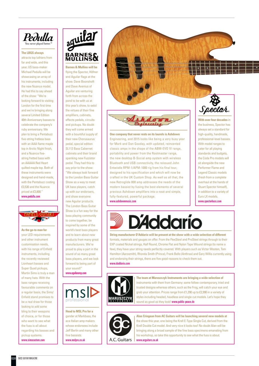 Bass Player UK Preview Pages