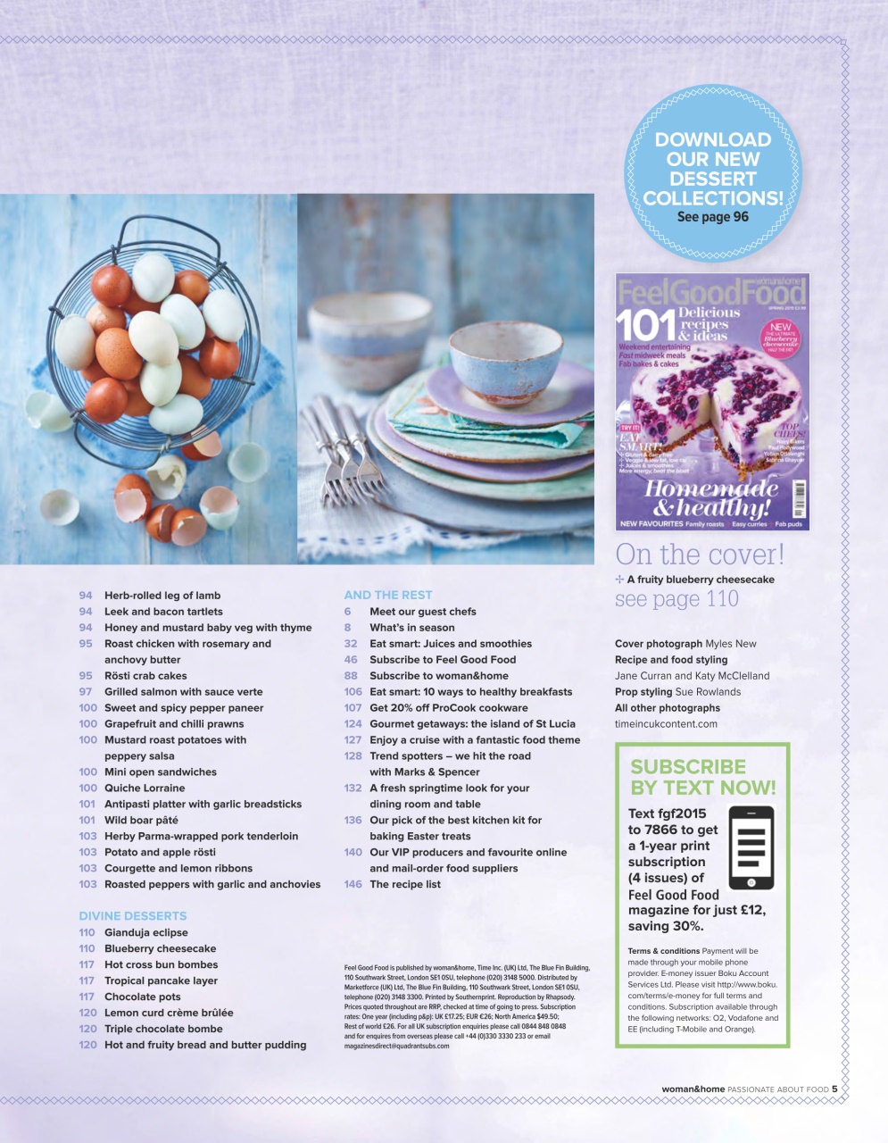 Woman & Home Feel Good Food Preview Pages
